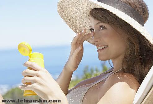 استفاده از کرم ضد آفتاب