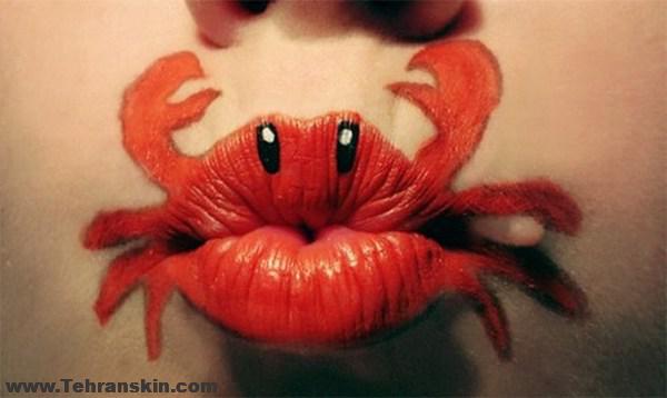 تصاویری خارق العاده از نقاشی روی لب