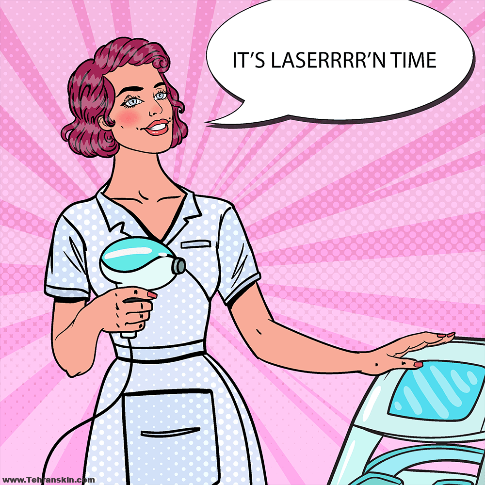 انواع لیزر موهای زائد