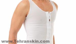يتم استخدام ضمادة مرنة أو لباس دعم لتقليل التورم ودعم محيط الصدر الجديد الخاص بك ل